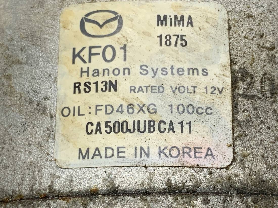 Компрессор кондиционера Mazda 6 CA500JUBCA11 — фото детали 4