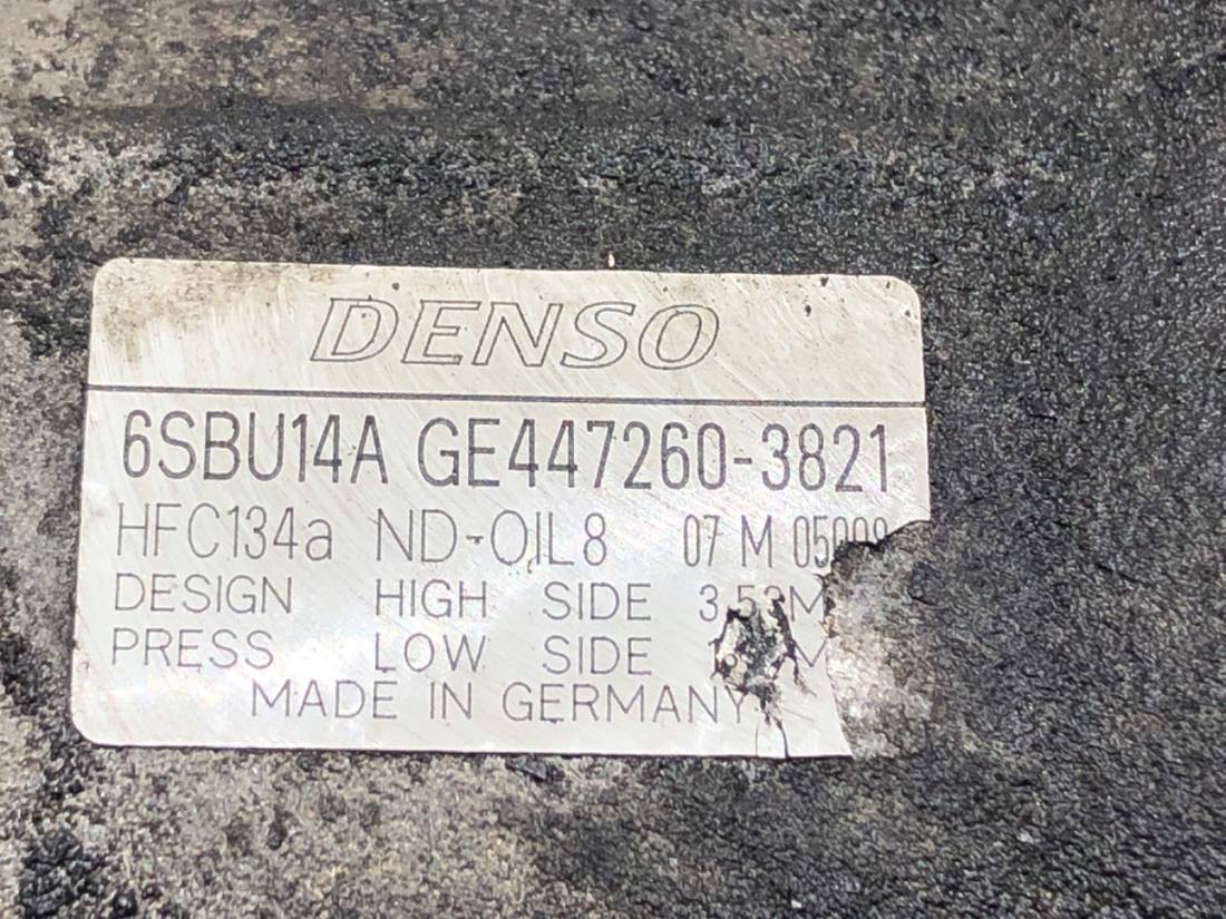 Компресор кондиціонера BMW 3 E90 6SBU14A — фото деталі 4