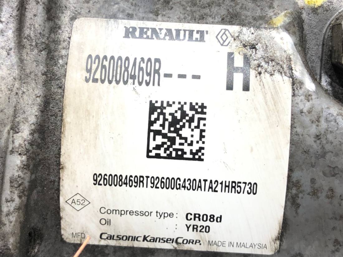 Компресор кондиціонера Dacia Sandero 926008469R — фото деталі 4
