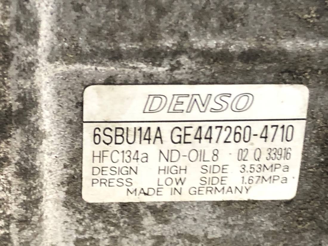 Компрессор кондиционера BMW 3 F30 GE447260-4710 — фото детали 4