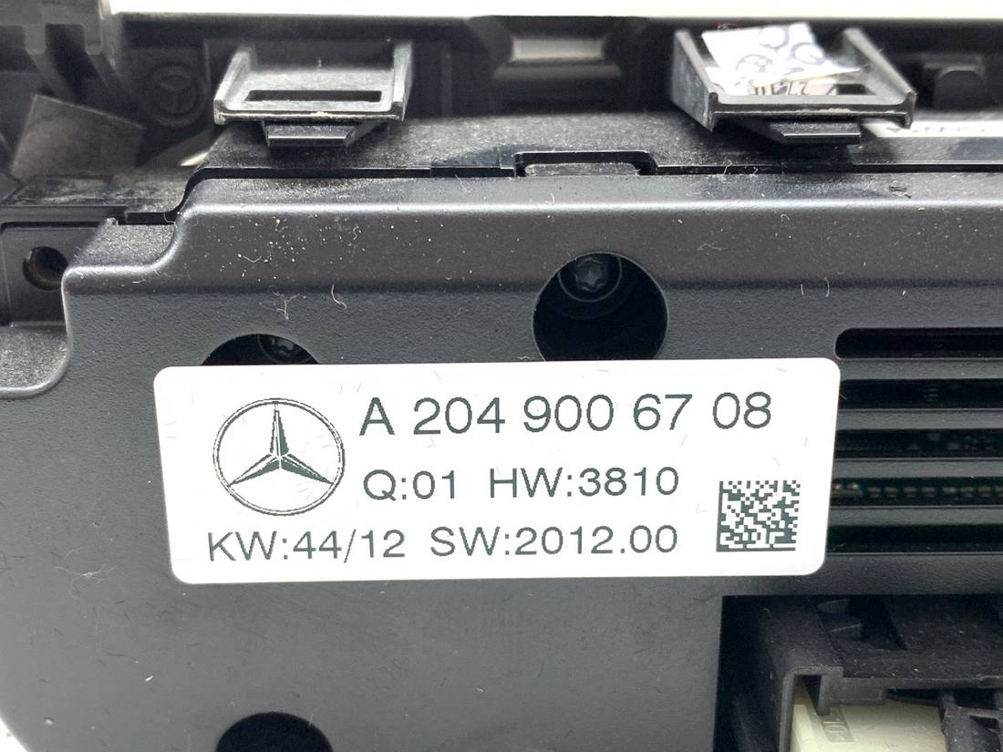 Блок керування пічкою клімат Mercedes CLS C218 A2049006708 — фото деталі 4