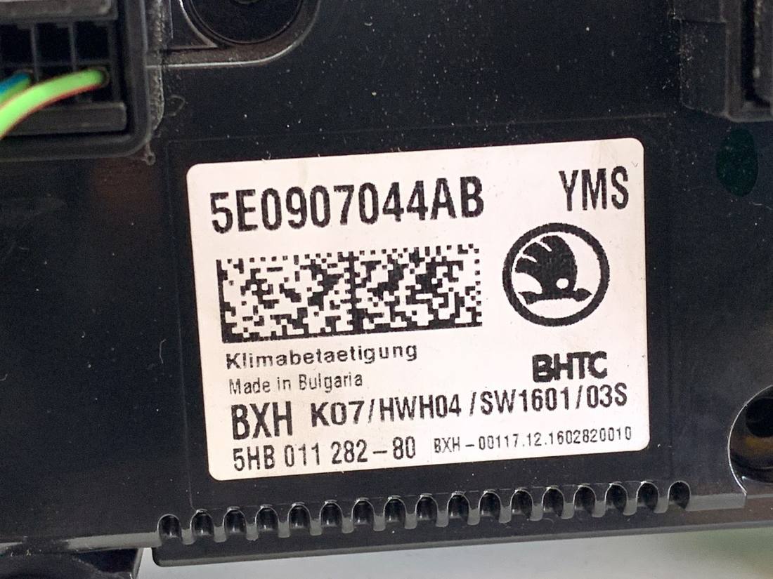 Блок керування пічкою клімат Skoda Octavia 3 5E0907044AB — фото деталі 5