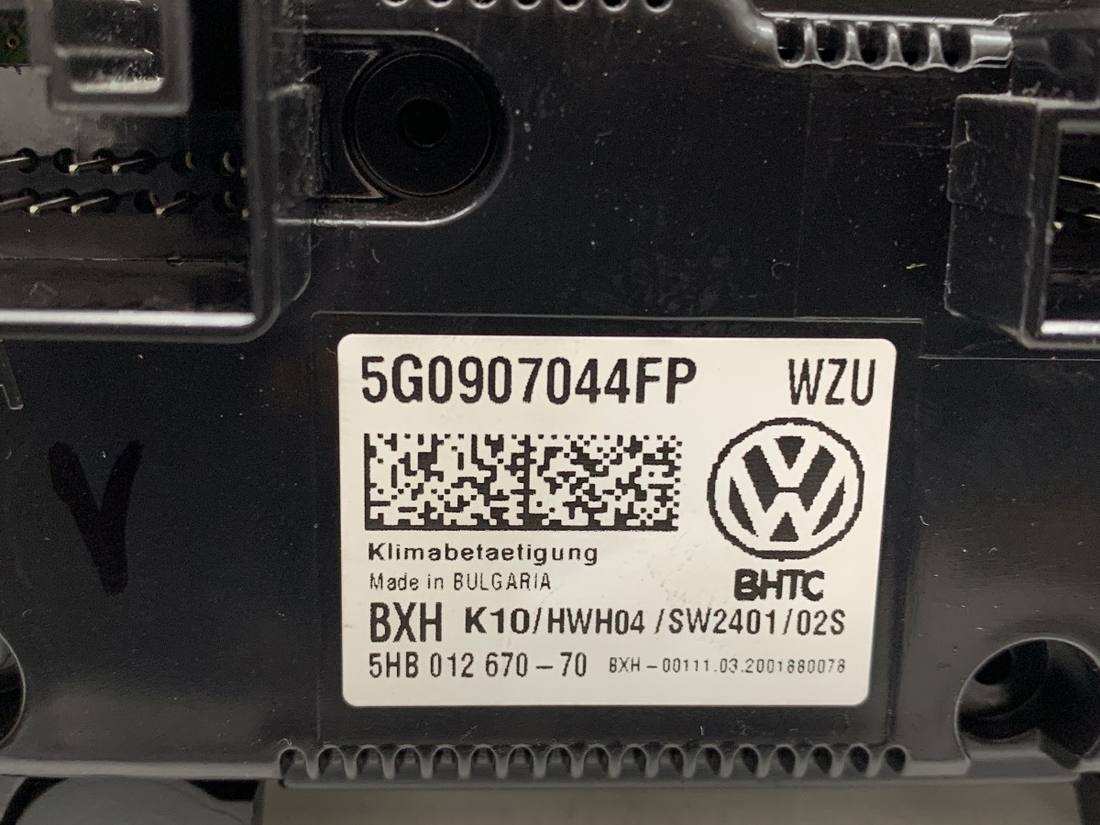 Блок керування пічкою клімат Volkswagen Golf 7 5G0907044FP — фото деталі 4