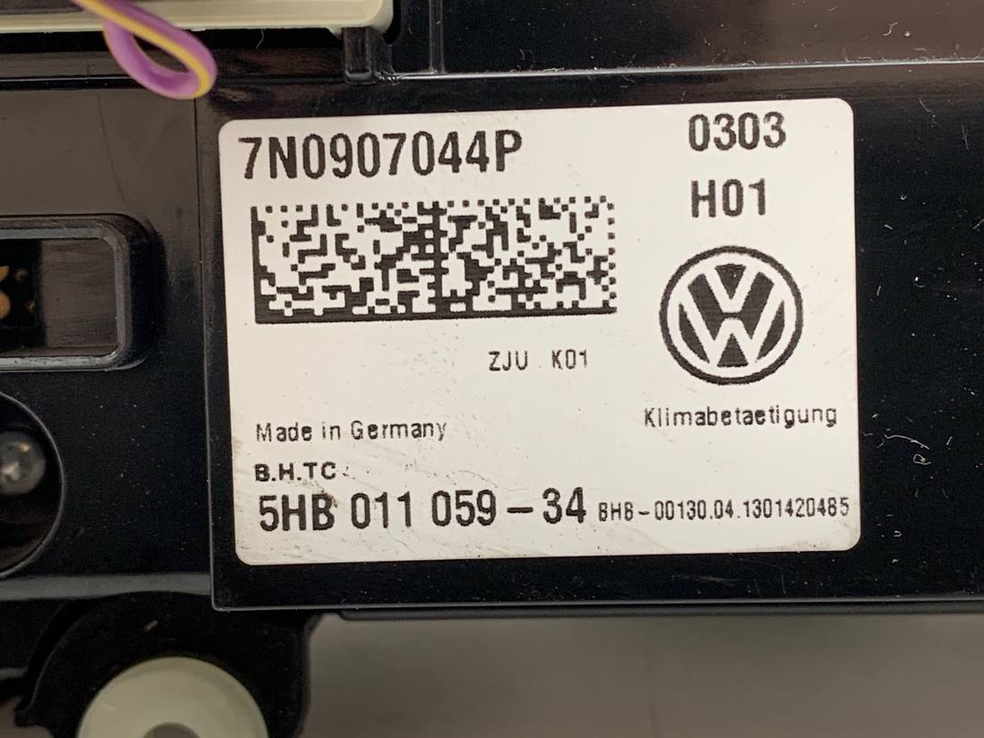 Блок керування пічкою клімат Volkswagen Sharan 7N0907044P — фото деталі 4