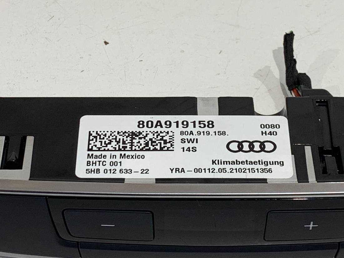 Блок керування пічкою клімат Audi Q5 80A919158 — фото деталі 5
