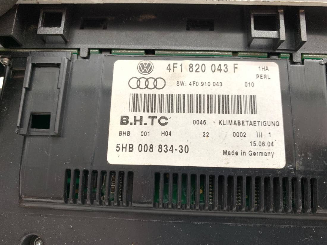 Блок керування пічкою клімат Audi A6 C6 4F1820043F — фото деталі 5