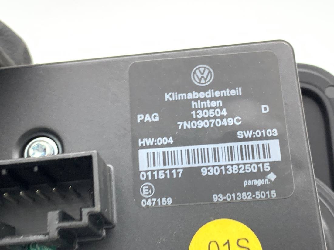 Блок керування пічкою клімат Volkswagen Sharan 7N0907049C — фото деталі 5
