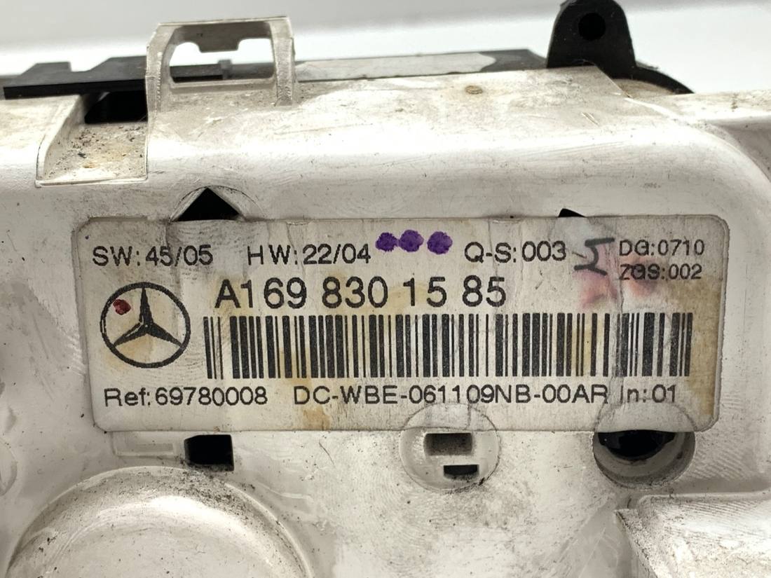 Блок управления печкой климат Mercedes B W245 A1698301585 — фото детали 4