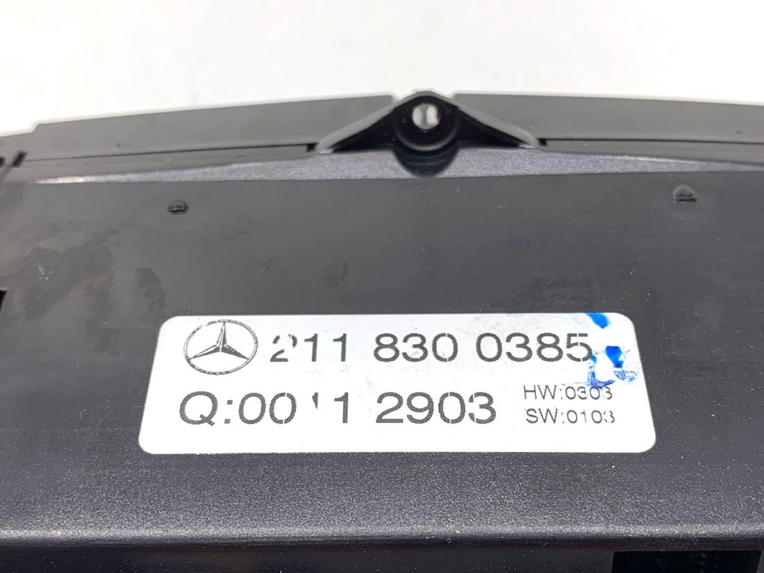 Блок управления печкой климат Mercedes E W211 2118300385 — фото детали 4