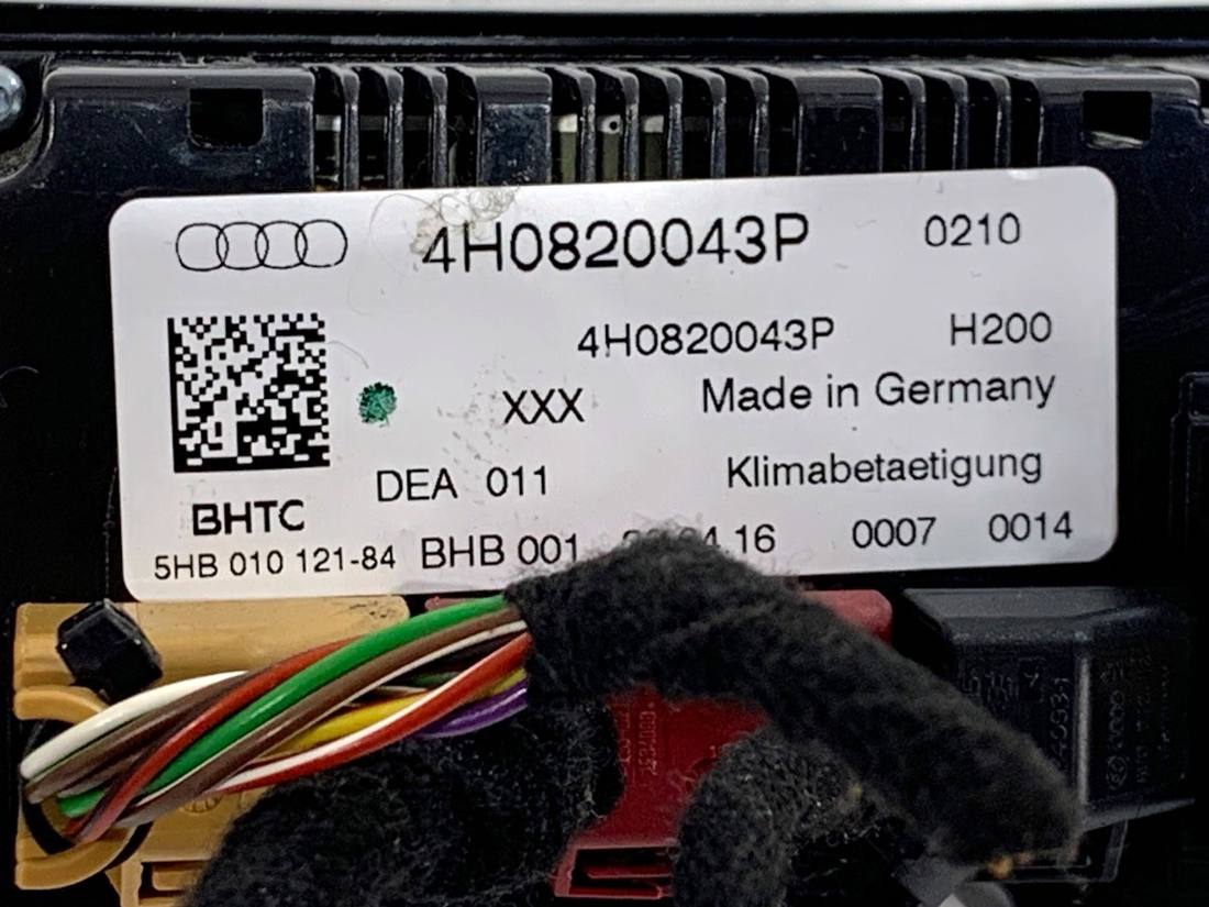 Блок керування пічкою клімат Audi A8 D4 4H0820043P — фото деталі 4
