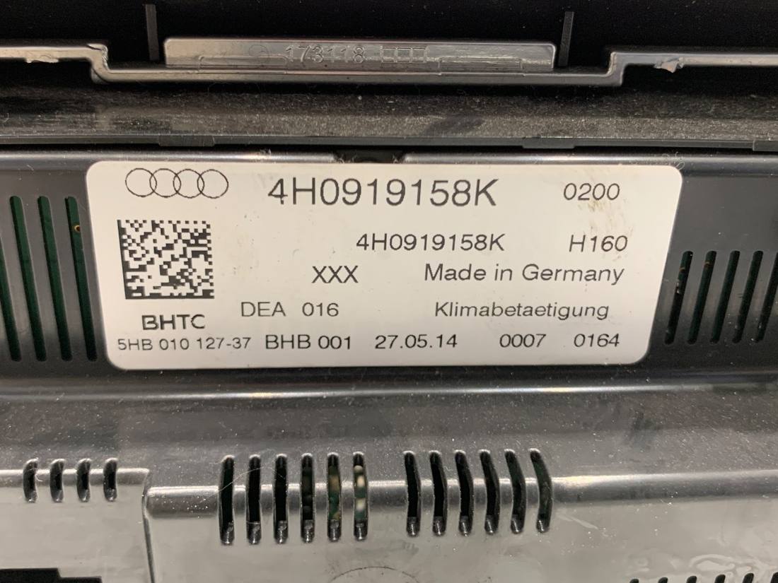Блок керування пічкою клімат Audi A8 D4 4H0919158K — фото деталі 5