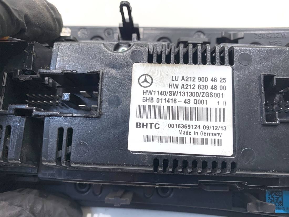 Блок управления печкой климат Mercedes E W212 A2129004625 — фото детали 5