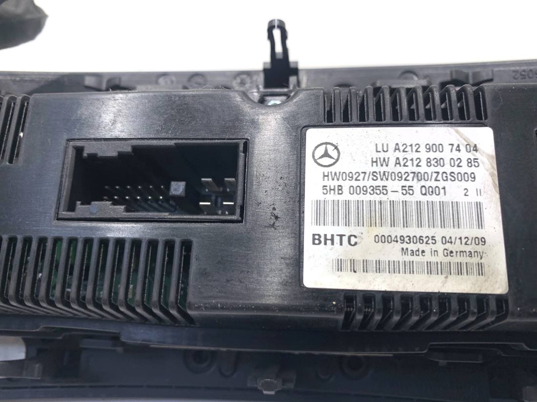 Блок керування пічкою клімат Mercedes E W212 A2129007404 — фото деталі 6