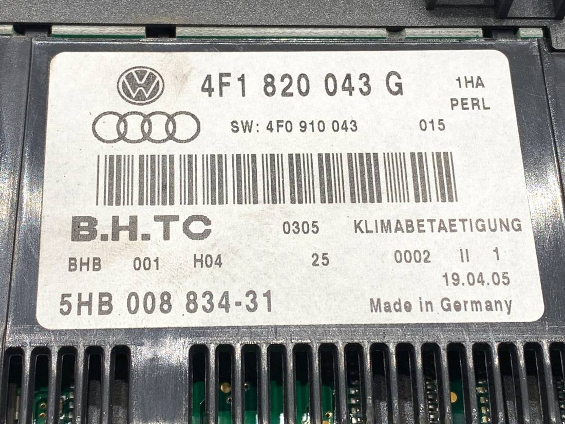 Блок керування пічкою клімат Audi A6 C6 4F1820043G — фото деталі 4