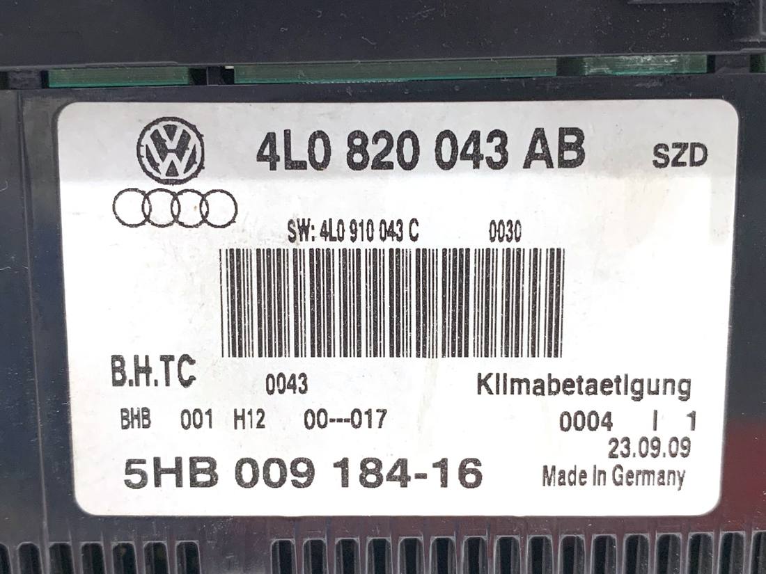 Блок керування пічкою клімат Audi Q7 4L0820043AB — фото деталі 4