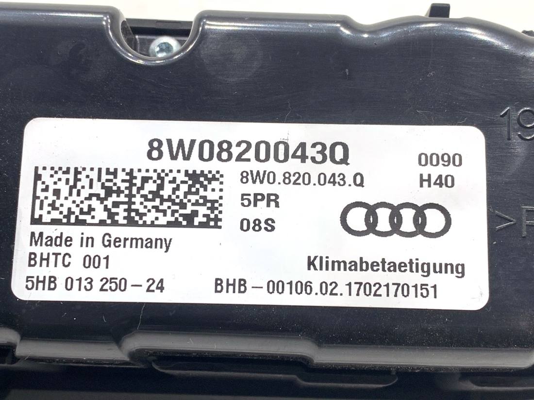 Блок керування пічкою клімат Audi A5 8T 8W0820043Q — фото деталі 5