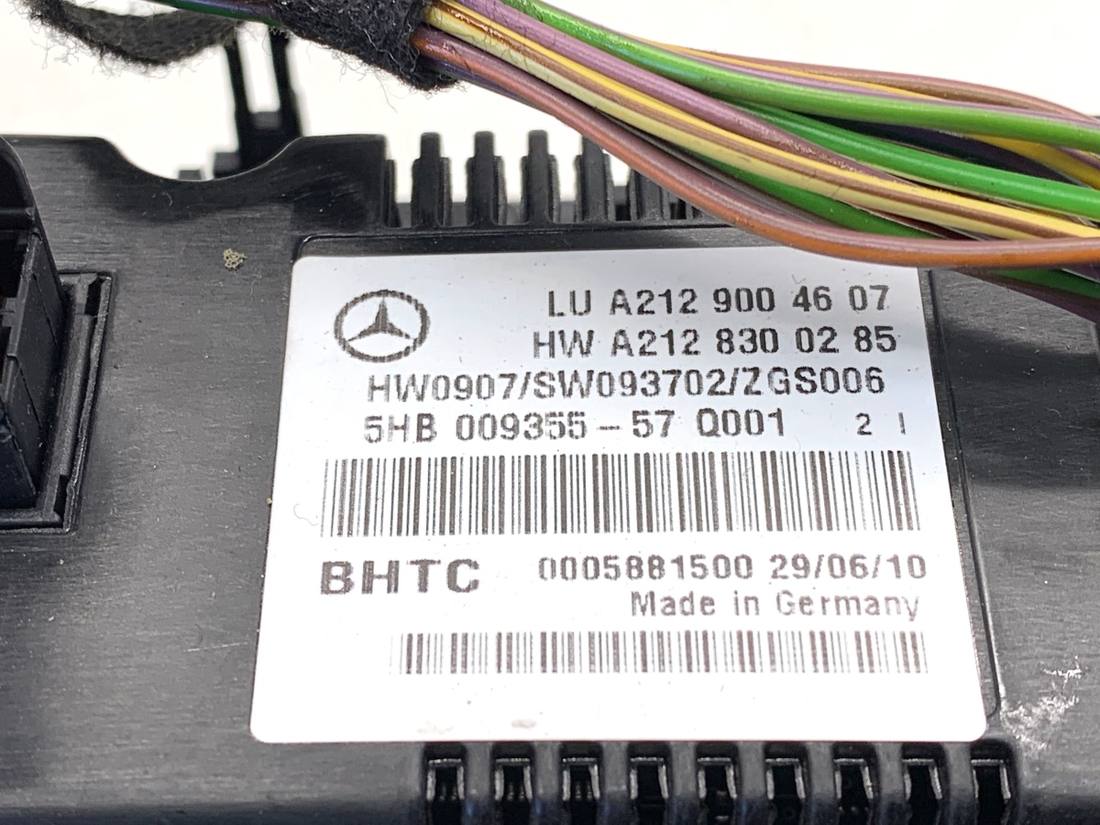 Блок керування пічкою клімат Mercedes E W212 A2129004607 — фото деталі 4