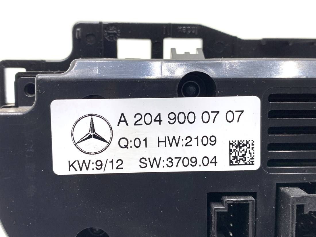 Блок управления печкой климат Mercedes GLK X204 A2049000707 — фото детали 5