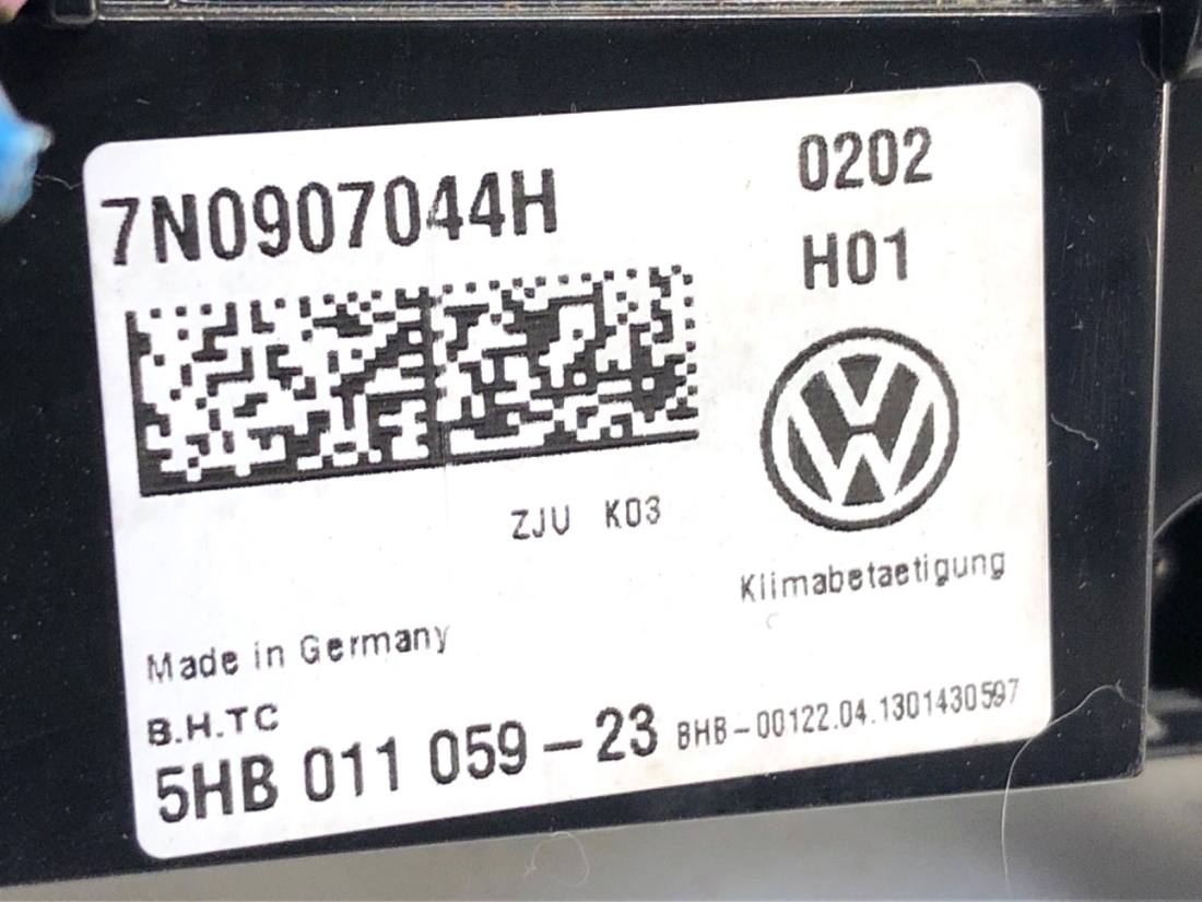 Блок керування пічкою клімат Volkswagen Sharan 7N0907044H — фото деталі 3