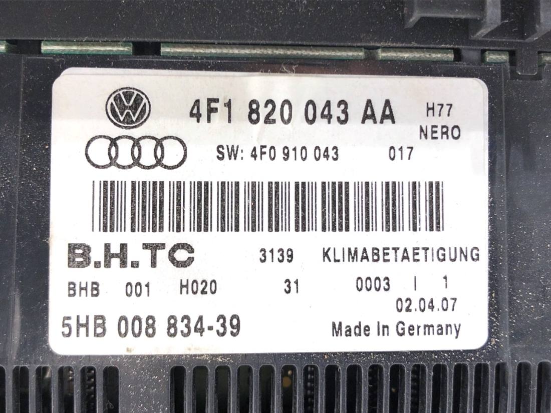 Блок керування пічкою клімат Audi A6 C6 4F1820043AA — фото деталі 5
