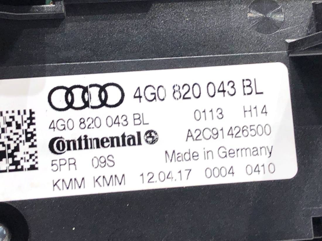 Блок керування пічкою клімат Audi A6 C7 4G0820043BL — фото деталі 5