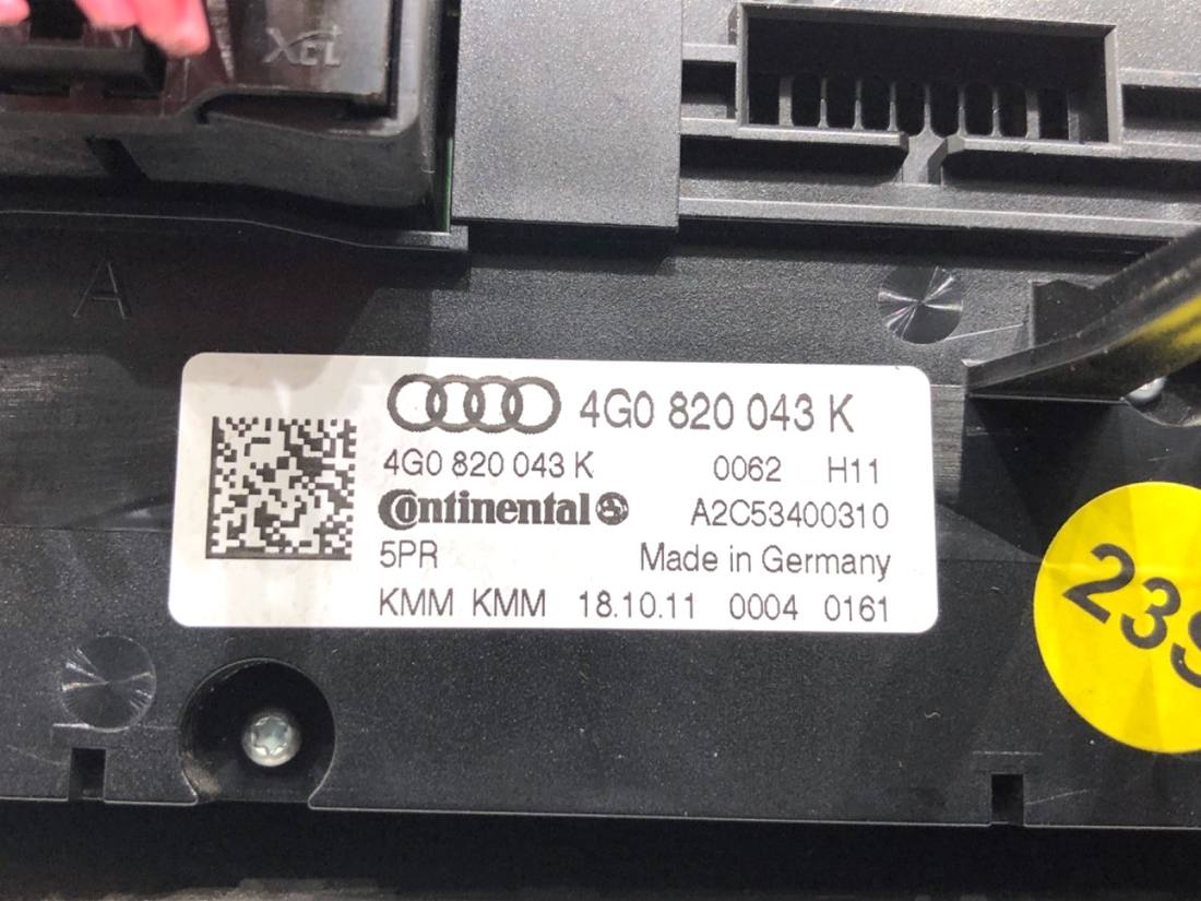 Блок керування пічкою клімат Audi A6 C7 4G0820043K — фото деталі 6