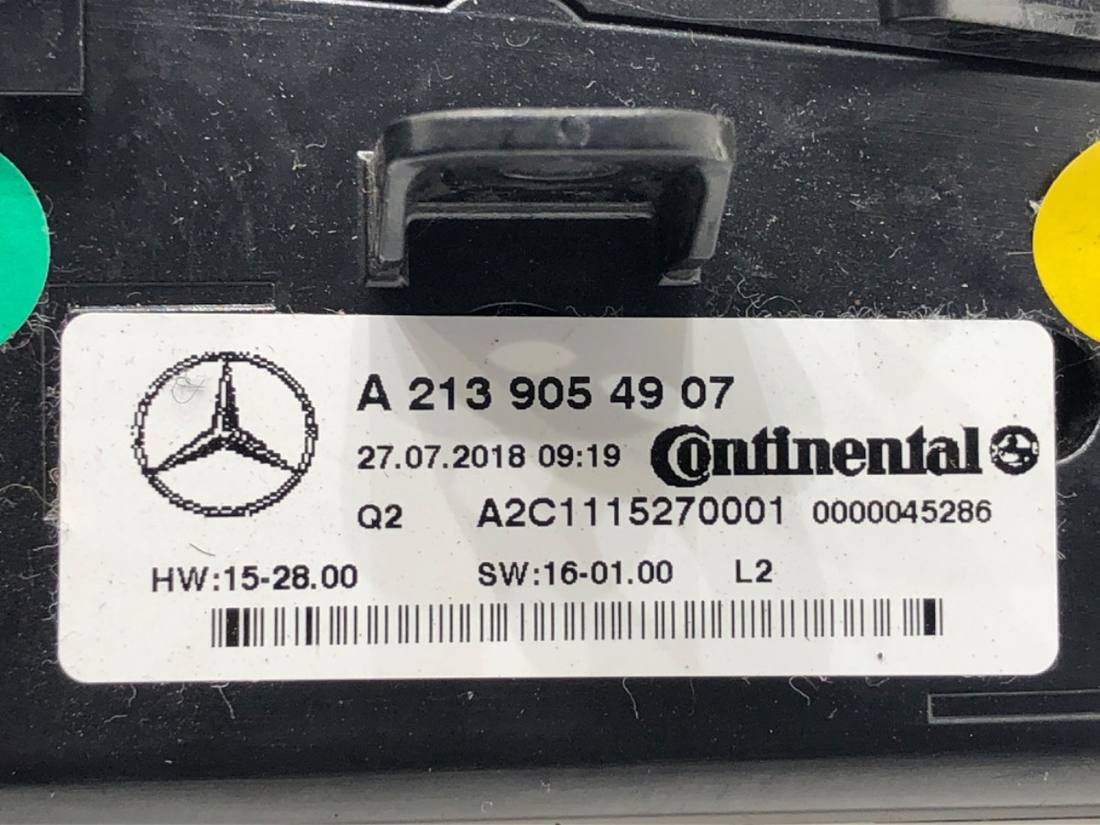 Блок керування пічкою клімат Mercedes CLS C257 A2139054907 — фото деталі 5