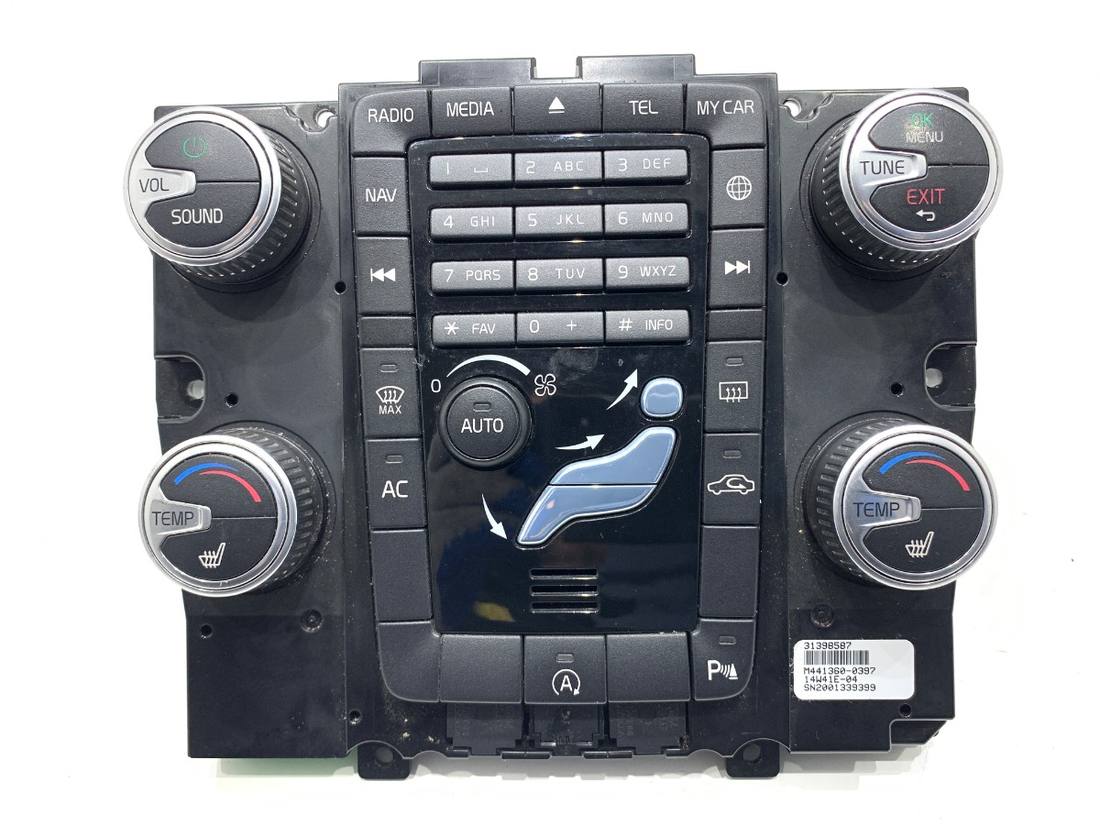 Блок керування пічкою клімат Volvo V60 31398587