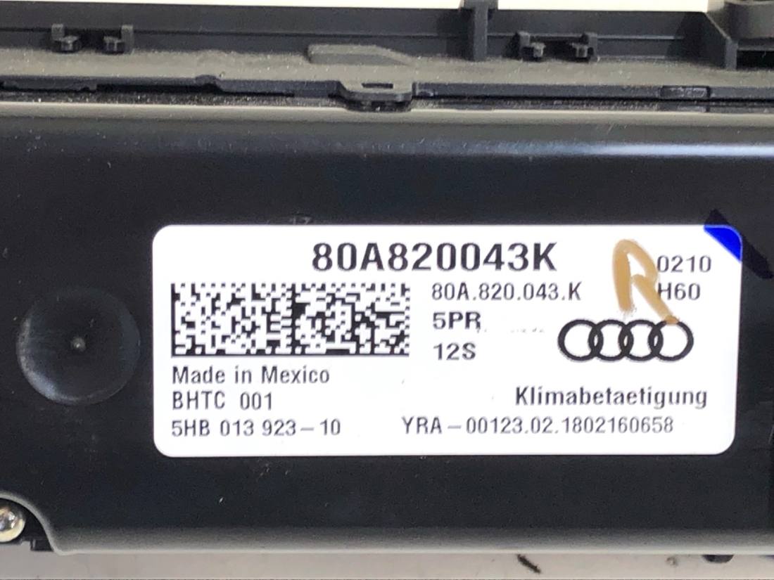 Блок керування пічкою клімат Audi Q5 80A820043K — фото деталі 5