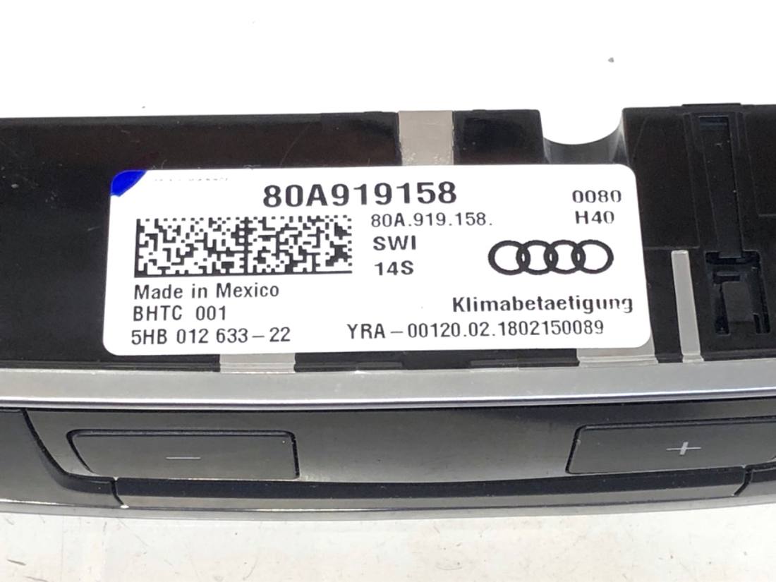 Блок керування пічкою клімат Audi Q5 80A919158 — фото деталі 5