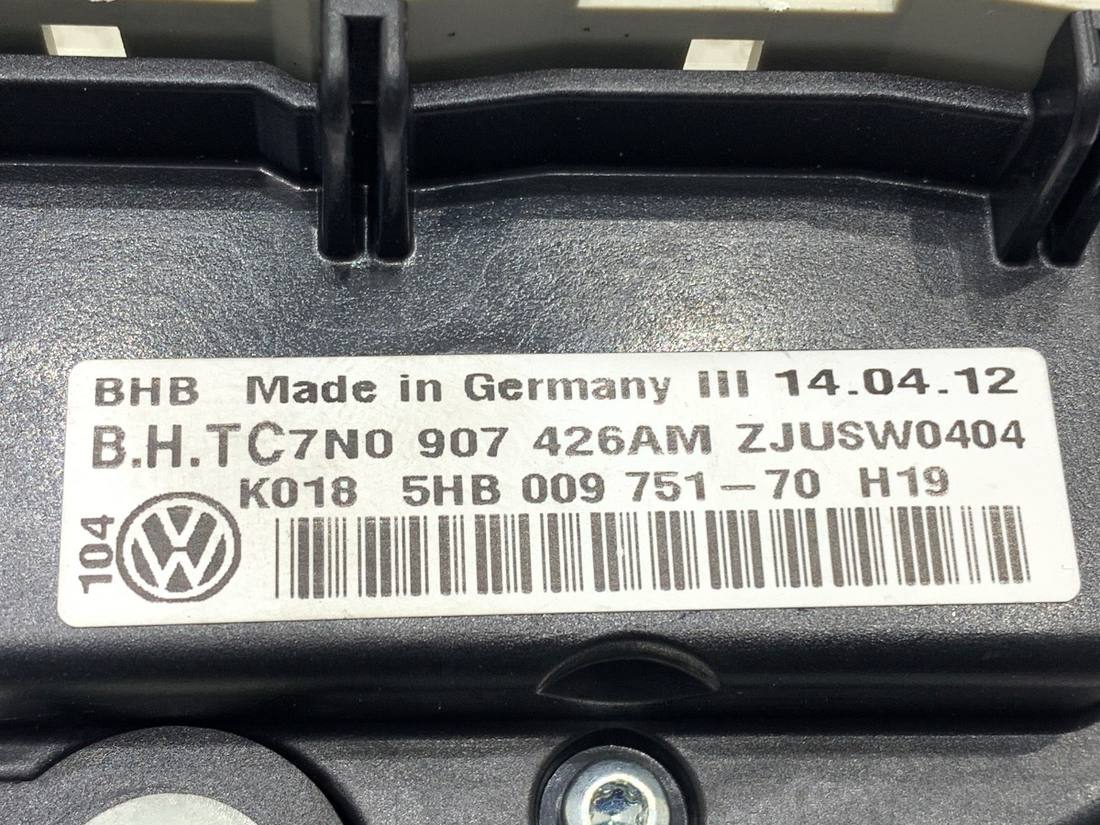 Блок керування пічкою клімат Volkswagen Golf 6 7N0907426AM — фото деталі 5