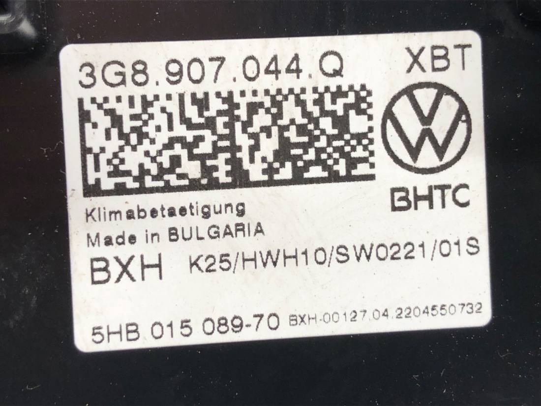 Блок керування пічкою клімат Volkswagen Passat B8 3G8907044Q — фото деталі 7