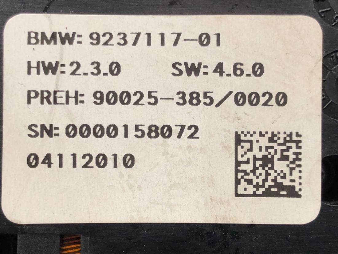 Блок керування пічкою клімат BMW 7 F01 9237117 — фото деталі 4