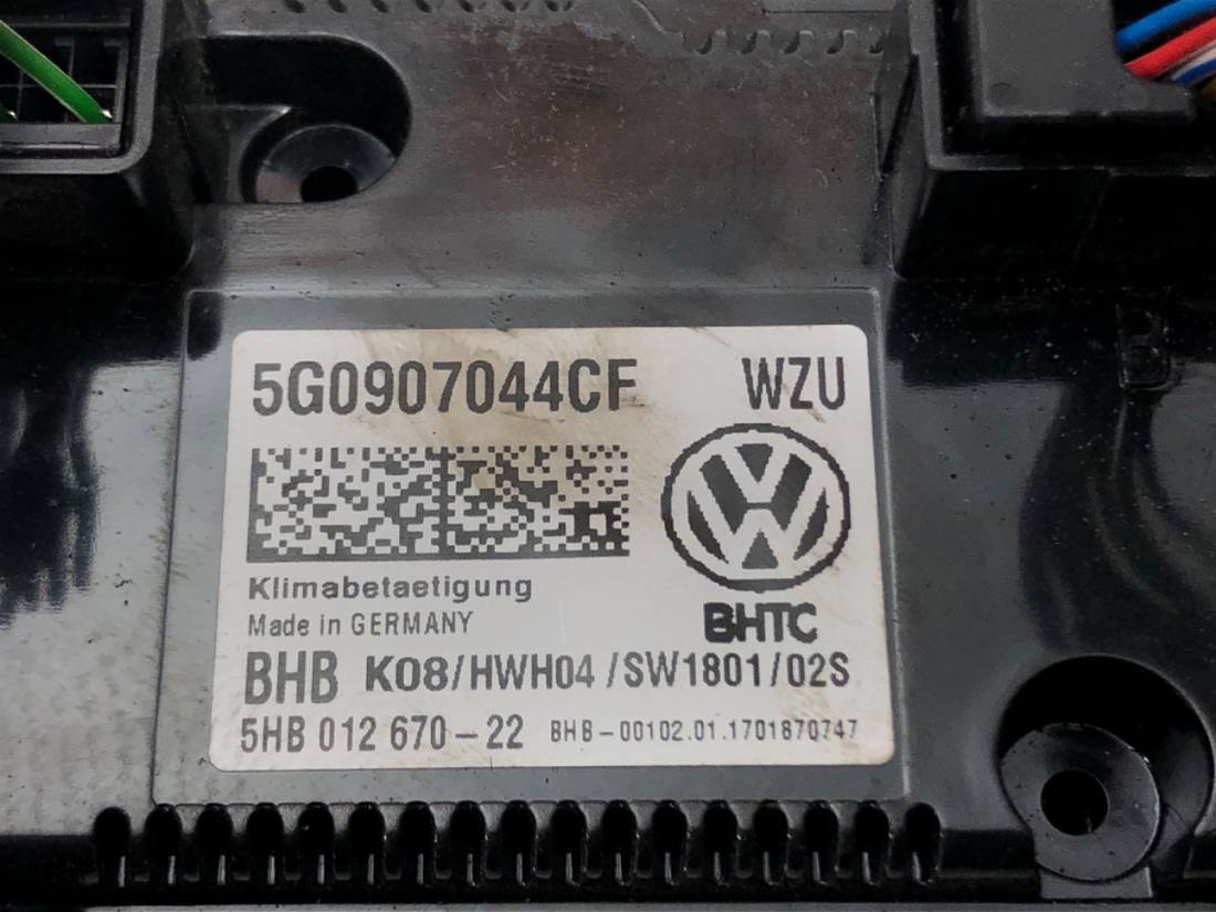 Блок керування пічкою клімат Volkswagen Golf 7 5G0907044CE — фото деталі 4