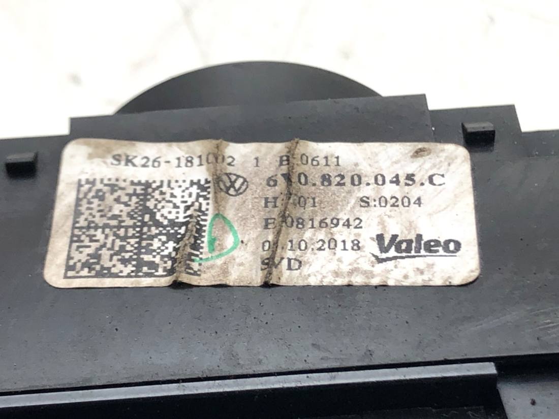 Блок керування пічкою клімат Skoda Fabia 3 6Y0820045C — фото деталі 4