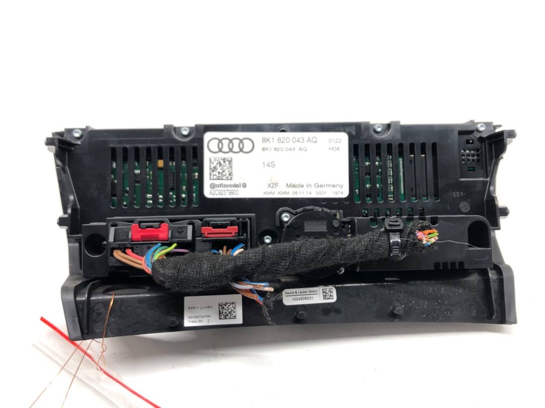 Блок керування пічкою клімат Audi A4 B8 8K1820043AQ — фото деталі 2