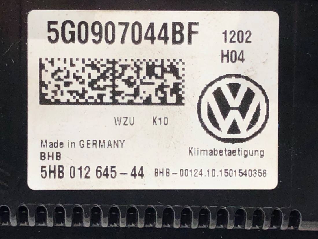 Блок керування пічкою клімат Volkswagen Passat B8 5G0907044BF — фото деталі 4