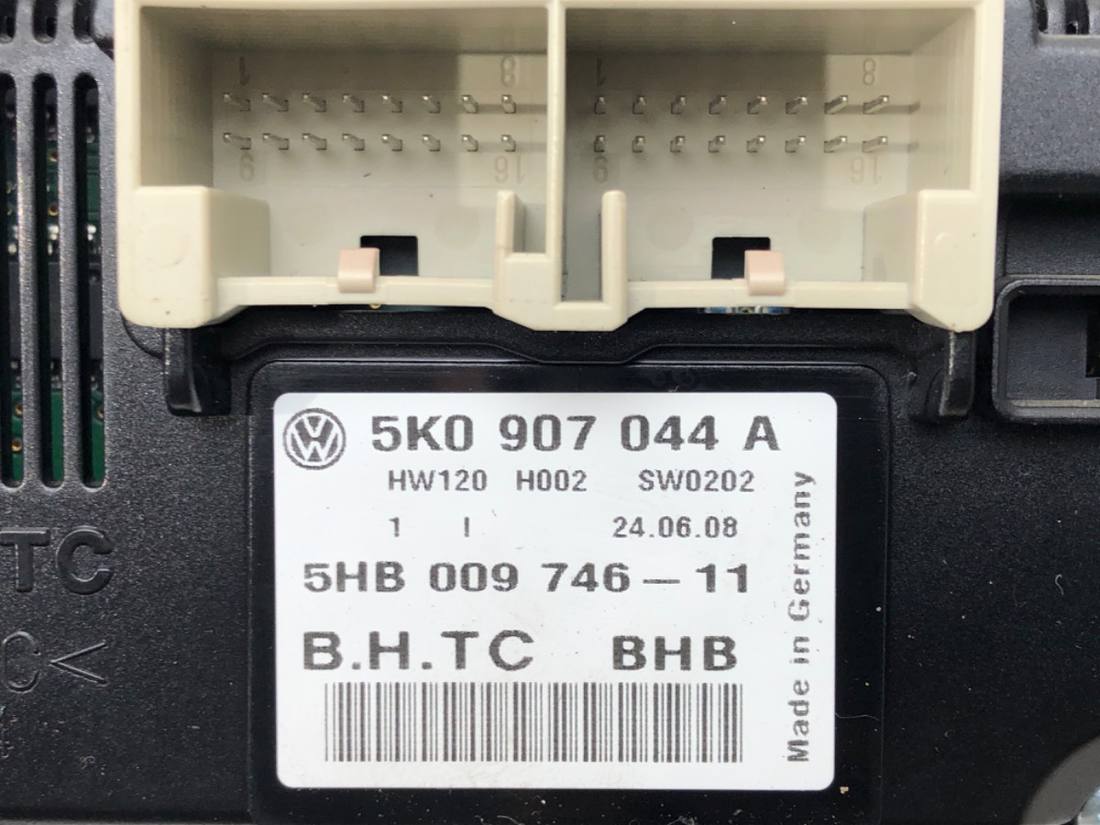 Блок керування пічкою клімат Volkswagen Passat CC 5K0907044A — фото деталі 4