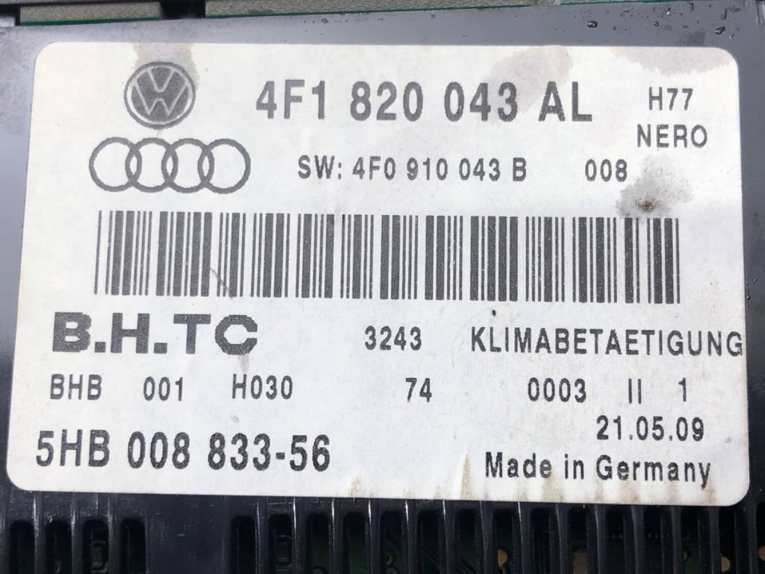 Блок керування пічкою клімат Audi A6 C6 4F1820043AL — фото деталі 6