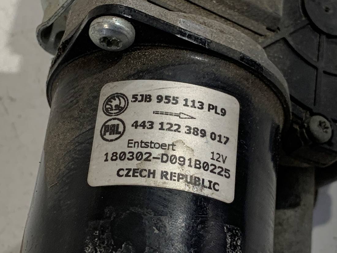 Моторчик двірників Skoda Fabia 3 5JB955113 — фото деталі 5