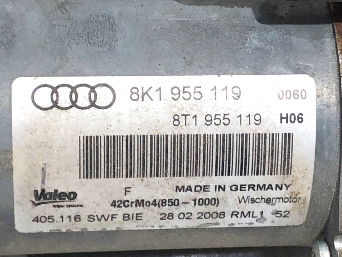 Моторчик двірників Audi A4 B8 8K1955119 — фото деталі 5