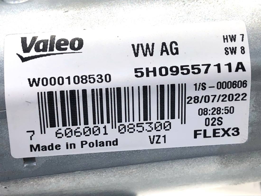 Моторчик двірників Volkswagen Golf 8 5H0955711A — фото деталі 4