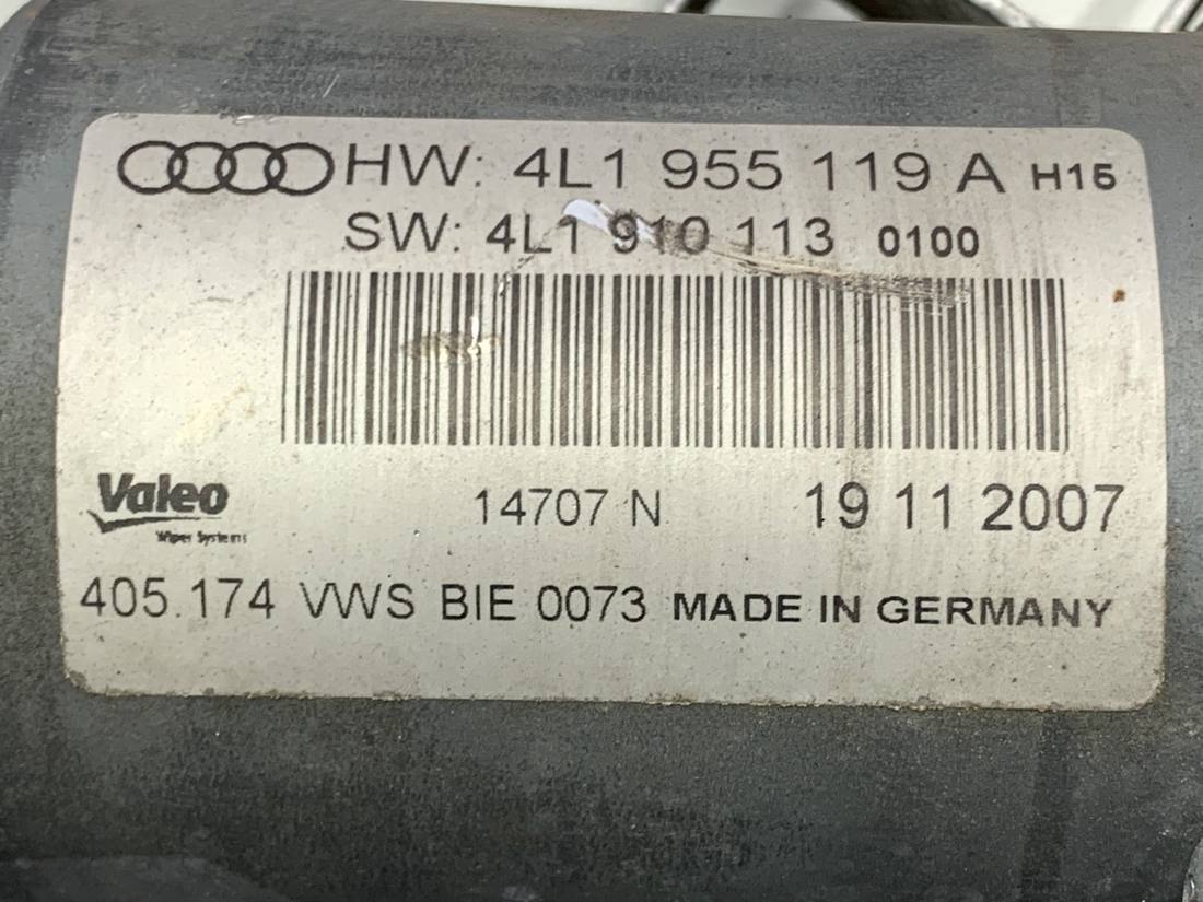 Моторчик двірників Audi Q7 4L1955119A — фото деталі 6