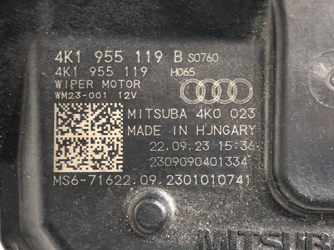 Моторчик двірників Audi A6 C8 4K1955023B — фото деталі 5