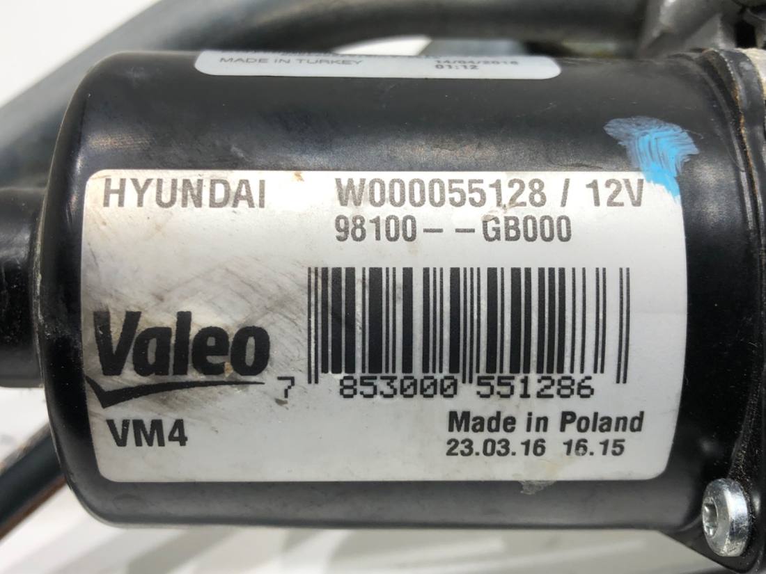 Моторчик двірників Hyundai I20 98100-GB000 — фото деталі 5